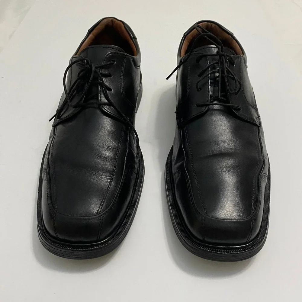 Johnston & Murphy Oxford Men 10 Black Formal Waterproof XC4 Bicycle Toe